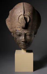 Head of Amenhotep III Wearing the Blue Crown, c.1391-1353 BC (granodiorite) Head of Amenhotep III Wearing the Blue Crown, c.1391-1353 BC (granodiorite)
