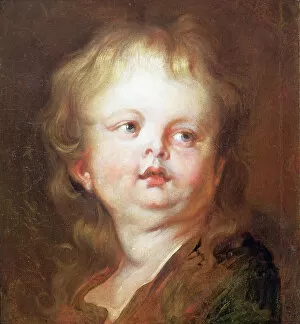 Muralist Gallery: Head of a boy (oil on canvas)
