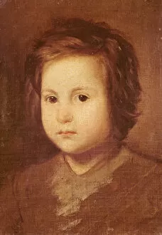 Diego Rodriguez de Silva y Velazquez Gallery: Head of a Child, 1650 (oil on canvas)
