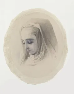 Head study for The Nun, c. 1870 (w/c & gouache on paper) Head study for The Nun, c. 1870 (w/c & gouache on paper)