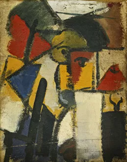 Head; Tete, 1914 (oil on canvas)