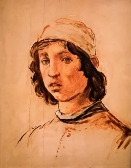 Head of a young man after Filippino Lippi's Self-Portrait, 1853 (Oil on Canvas) Head of a young man after Filippino Lippi's Self-Portrait, 1853 (Oil on Canvas)