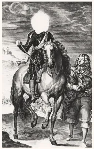 Headless equestrian portrait originally of Louis of France Headless equestrian portrait originally of Louis of France