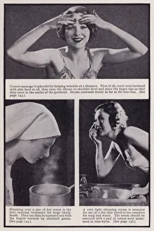 Aids Gallery: Health and Beauty: Aids to a lovely skin (b / w photo)