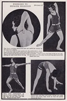 Health and Beauty: Exercises to improve digestion (b/w photo) Health and Beauty: Exercises to improve digestion (b/w photo)