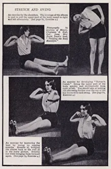 Health and Beauty: Stretch and swing (b/w photo) Health and Beauty: Stretch and swing (b/w photo)