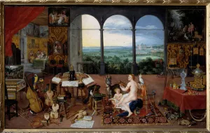 Hearing. Allegory of the five senses Painting by Jan I Brueghel Dit De Velours (1568-1625 Hearing. Allegory of the five senses Painting by Jan I Brueghel Dit De Velours (1568-1625