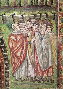 The Hebrew People, detail of The Hospitality of Abraham and the Sacrifice of Isaac The Hebrew People, detail of The Hospitality of Abraham and the Sacrifice of Isaac
