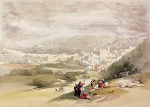 Hebron, 18th March 1839 from Volume II of The Holy Land'; engraved by Louis Haghe Hebron, 18th March 1839 from Volume II of The Holy Land'; engraved by Louis Haghe