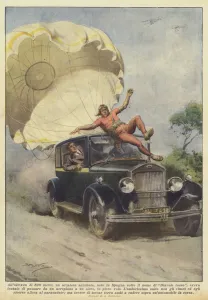 Chauffeuress Gallery: At a height of 800 meters, an acrobatic aviator, known in Spain under the name of the Red Devil
