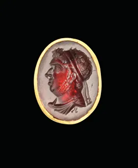 Hellenistic intaglio ring with royal portrait of a Ptolemaic ruler, probably Ptolemy IX Hellenistic intaglio ring with royal portrait of a Ptolemaic ruler, probably Ptolemy IX