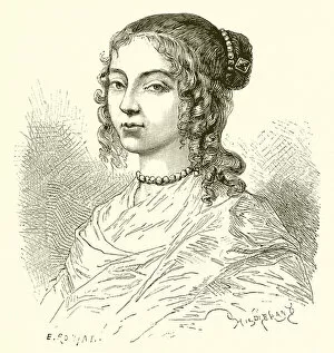 Henrietta of England, sister of King Charles II (engraving)