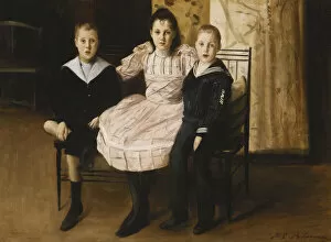 Images Dated 22nd March 2012: Henry Bernstein and his Brother and Sister, 1892 (oil on canvas)
