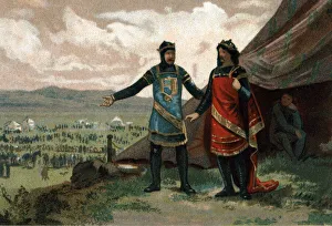 Henry I, King of France (1008-1060) received the Duke of Normandy Robert the Devil Henry I, King of France (1008-1060) received the Duke of Normandy Robert the Devil