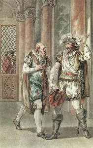 Henry IV conversing with Sully (coloured engraving) Henry IV conversing with Sully (coloured engraving)