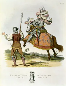 Henry VII, King of England (1457-1509) and a Billman, 1490 Henry VII, King of England (1457-1509) and a Billman, 1490