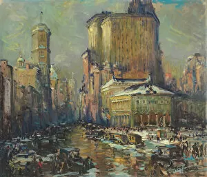 Arthur Clifton Goodwin Gallery: Herald Square, New York (oil on canvas)