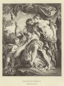 Hercule et Omphale, (Musee du Louvre) (engraving) Hercule et Omphale, (Musee du Louvre) (engraving)