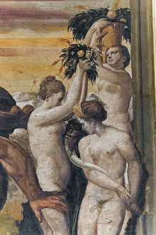Hercules slaying Antaeus, from the Yellow Room, 16th century, detail of 2384746 (fresco) Hercules slaying Antaeus, from the Yellow Room, 16th century, detail of 2384746 (fresco)