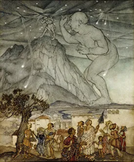 Hercules Supporting the Sky instead of Atlas, 1922 (watercolour and pen and black ink) Hercules Supporting the Sky instead of Atlas, 1922 (watercolour and pen and black ink)