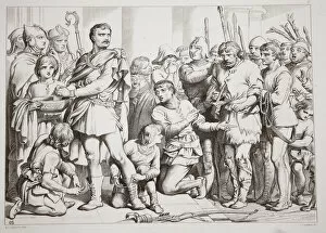 How Hereward played the potter and cheated the King, illustration from Hereward the Great
