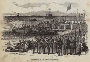 Troopships Gallery: The Heroes of the Sutledge (engraving)