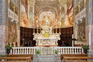 The high altar of the Church of San Luca in Genoa The high altar of the Church of San Luca in Genoa