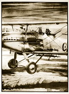 Transport,travellers & Immigrants Gallery: High fliers, illustration from Flying Memories by John Hamilton, 1934 (litho)
