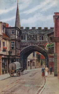 High Street Gate, Salisbury (colour litho) High Street Gate, Salisbury (colour litho)