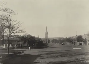 High Street, Grahamstown (Facing Cathedral) (b/w photo) High Street, Grahamstown (Facing Cathedral) (b/w photo)