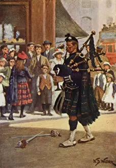 The Highlander (colour litho)