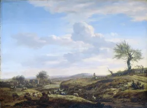 Hilly Landscape with a High Road, 1660-70 (oil on panel) Hilly Landscape with a High Road, 1660-70 (oil on panel)