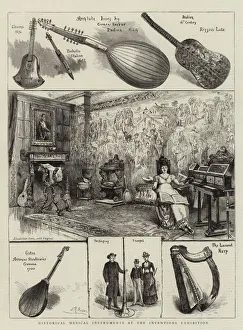 Historical Musical Instruments at the Inventions Exhibition (engraving) Historical Musical Instruments at the Inventions Exhibition (engraving)