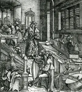 History of Music, from the novel Der Weisskunig in praise of his emperor Maximilian I History of Music, from the novel Der Weisskunig in praise of his emperor Maximilian I