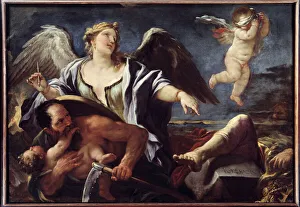 History Writing Recepts on the Back of Time Painting by Luco Giordano dit Fa Presto History Writing Recepts on the Back of Time Painting by Luco Giordano dit Fa Presto