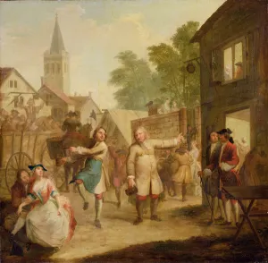 Hob Continues Dancing in Spite of his Father, c.1726 (oil on canvas) Hob Continues Dancing in Spite of his Father, c.1726 (oil on canvas)