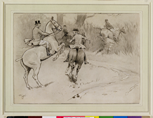 Hold Back, Sir!, 1904 (charcoal, pen and ink with white on paper) Hold Back, Sir!, 1904 (charcoal, pen and ink with white on paper)