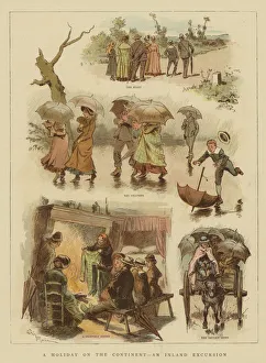 A Holiday on the Continent, an Inland Excursion (chromolitho) A Holiday on the Continent, an Inland Excursion (chromolitho)