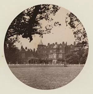 Holland House Collection: Holland House, London: South View of House from Drive (b / w photo)
