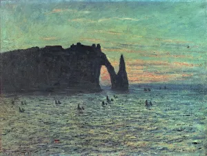 The Hollow Needle at Etretat, 1883 (oil on canvas) The Hollow Needle at Etretat, 1883 (oil on canvas)