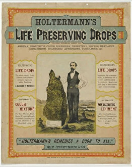 Wealth Gallery: Holtermanns Life Preserving Drops, 1880s (colour litho)