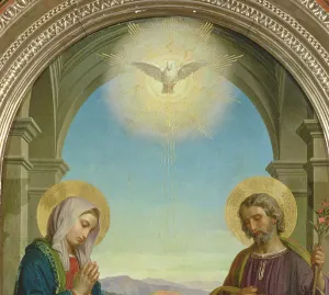 Holy Family, 1898 (tempera on panel) (detail of KAB148347) Holy Family, 1898 (tempera on panel) (detail of KAB148347)