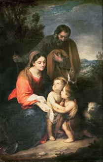 Images Dated 3rd November 2009: The Holy Family with the infant St. John (oil on canvas)