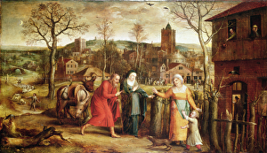 The Holy Family Turned Away from the Inn, 16th century The Holy Family Turned Away from the Inn, 16th century