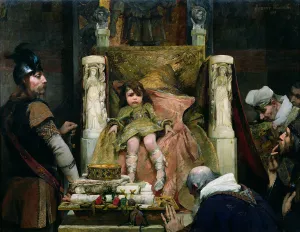Homage to Clovis II (635-657) (oil on canvas) Homage to Clovis II (635-657) (oil on canvas)