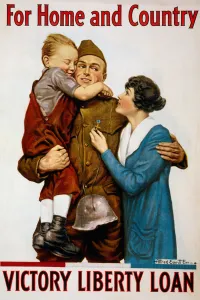 For Home and Country Liberty Loan Poster, 1918 (lithograph) For Home and Country Liberty Loan Poster, 1918 (lithograph)