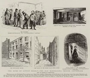 Inscribed Collection: The Home of Little Dorrit, the Old Marshalsea Prison, Southwark (engraving)