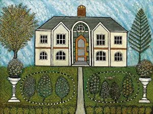 Home with Water Fountains, 1940 (oil on canvas) Home with Water Fountains, 1940 (oil on canvas)