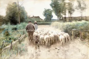 Homeward Bound, (watercolour and gouache on cream paper) Homeward Bound, (watercolour and gouache on cream paper)