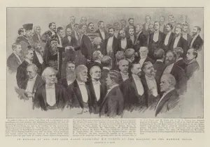 In Honour of Art, the Lord Mayor receiving his Guests at the Banquet at the Mansion House In Honour of Art, the Lord Mayor receiving his Guests at the Banquet at the Mansion House
